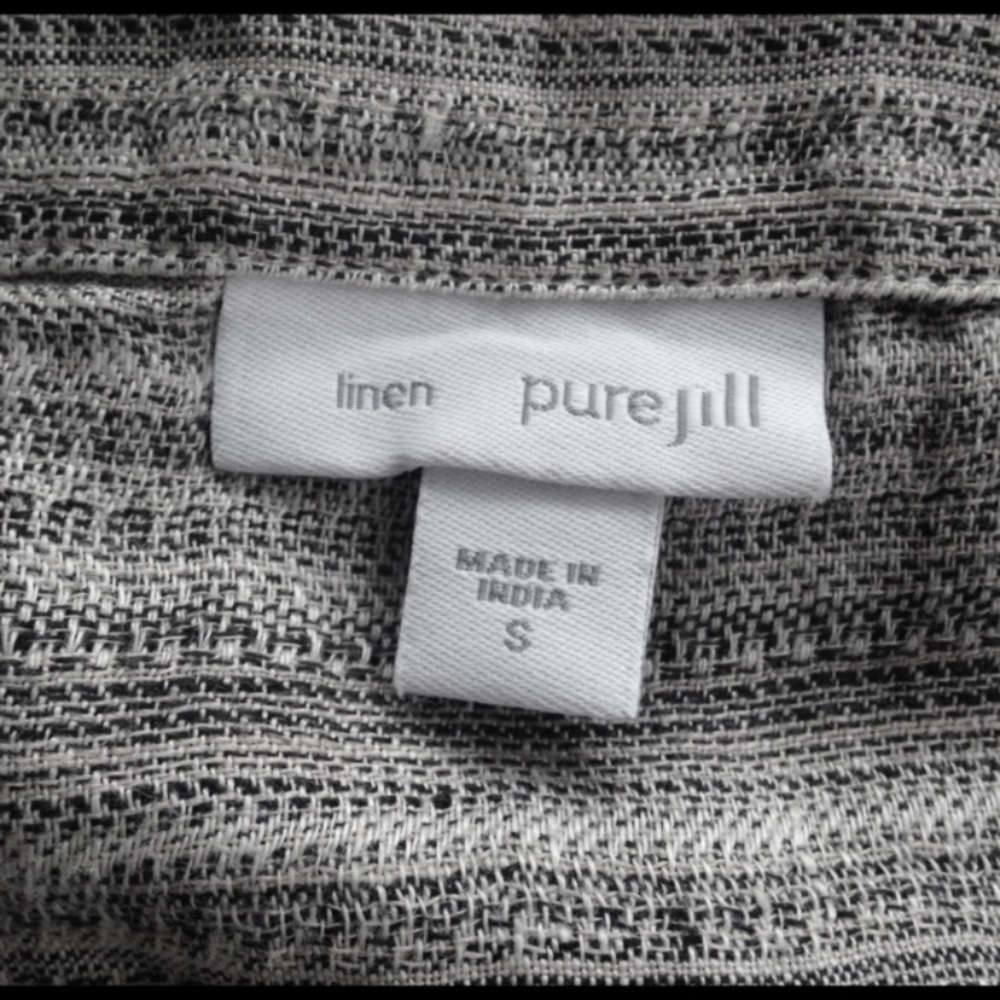 Pure Jill Linen Wrap Style Dress - Picture 3 of 5